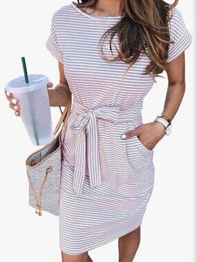 Pink blush short dress size S